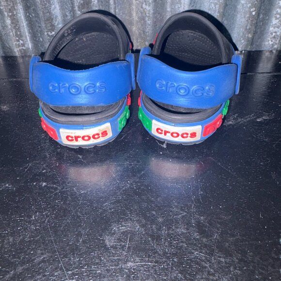 Crocs Classic Legos Black Slip On Clogs Baby Toddler Size C 4/5 - Picture 5 of 7